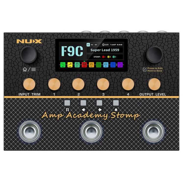 NUX Amp Academy Stomp Amp Modeler & Multi-Effects Pedal