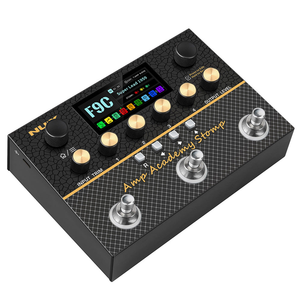 NUX Amp Academy Stomp Amp Modeler & Multi-Effects Pedal