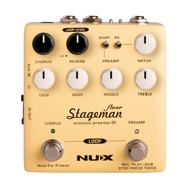 NUX Stageman Floor Acoustic Preamp & DI Pedal
