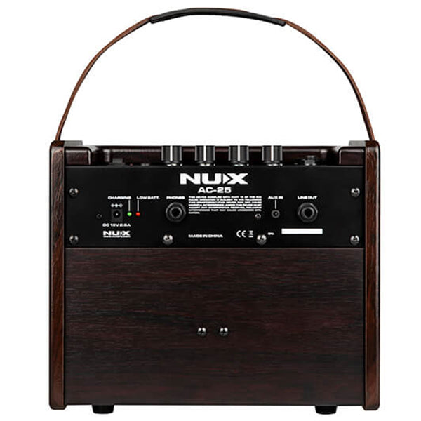 NUX AC-25 Portable Battery-Operated Acoustic Guitar Amplifier