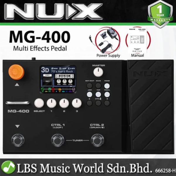 NUX MG-400 Modeling Guitar and Bass Processor