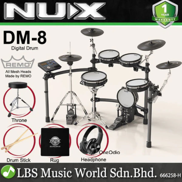 NUX DM-8 5 Digital Electronic Drum Set